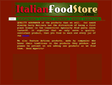 Tablet Screenshot of italianfoodstore.com